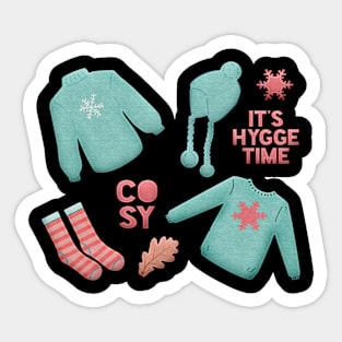 Merry Christmas Hygge Clothes Sticker